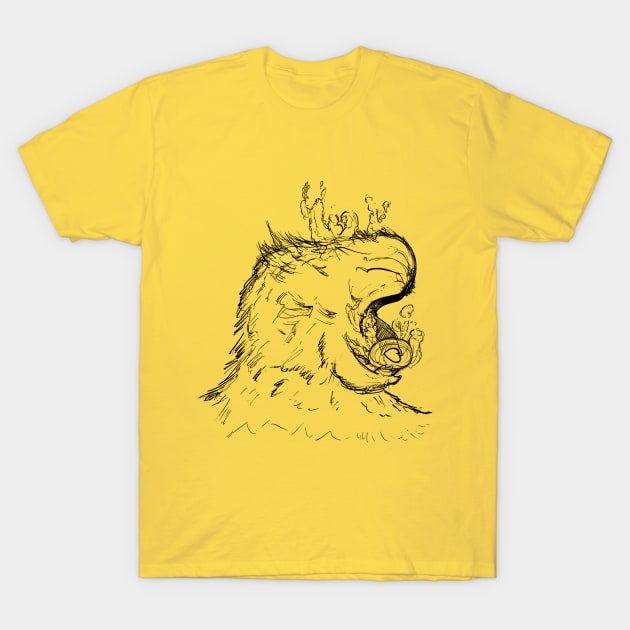 Monster from Below T-Shirt by mikeloset